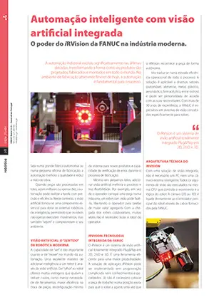 Artigo sobre automação inteligente com visão artificial integrada