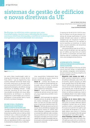 Artigo sobre Sistemas de gestão de edifícios e novas diretivas da UE