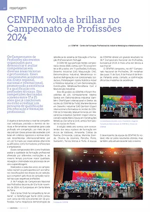 Reportagem sobre CENFIM volta a brilhar no Campeonato de Profissões 2024