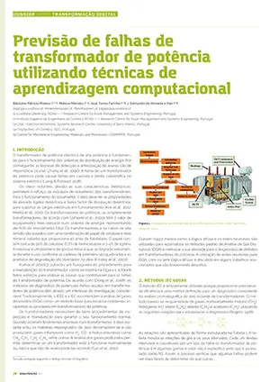 Artigo sobre previsão de falhas de transformador de potência