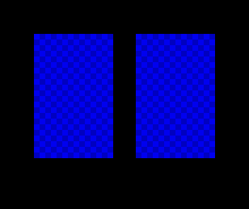 Two Boards with distinct patterns