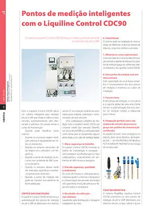 Artigo sobre Pontos de medição inteligentes com o Liquiline Control CDC90 Artigo sobre Pontos de medição inteligentes com o Liquiline Control CDC90