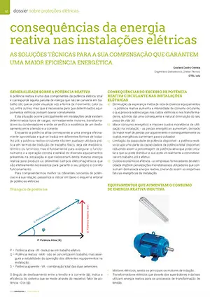 Artigo sobre consequências da energia reativa nas instalações elétricas