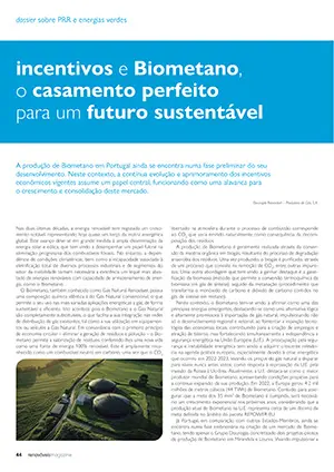 Artigo sobre Incentivos e biometano, o casamento perfeito para um futuro sustentável