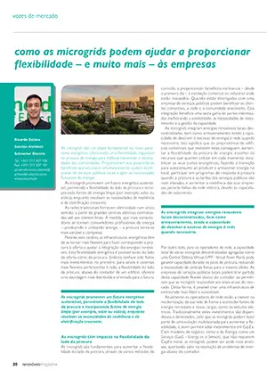 Artigo sobre como as microgrids podem proporcionar flexibilidade