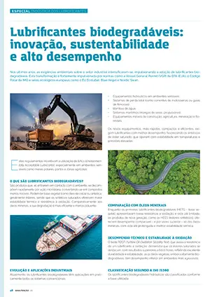 Artigo sobre Lubrificantes biodegradáveis