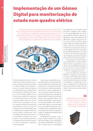 Artigo sobre a Implementação de um gémeo digital para monitorização de um quadro elétrico