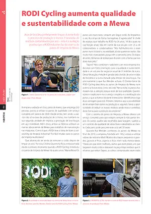 Artigo sobre RODI Cycling aumenta qualidade e sustentabilidade com a Mewa