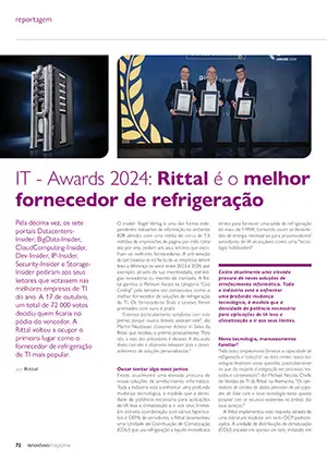 Reportagem sobre Rittal é o melhor fornecedor de refrigeração [IT - Awards 2024]