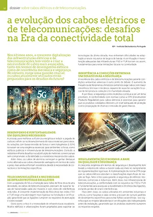 Artigo sobre evolução dos cabos elétricos e de telecomunicações