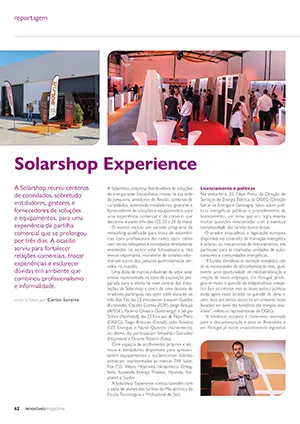 Reportagem sobre Solarshop Experience