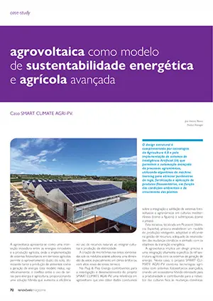 Artigo sobre agrovoltaica como modelo de sustentabilidade energética e agrícola
