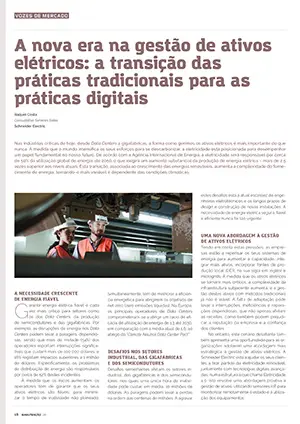 Artigo sobre a nova era na gestão de ativos elétricos 