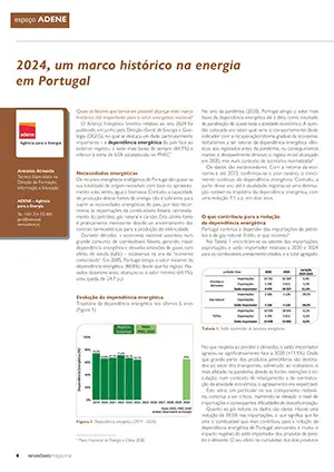 Artigo sobre 2024, um marco histórico na energia em Portugal