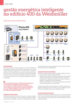 Artigo sobre Gestão energética inteligente no edifício 400 da Weidmüller Artigo sobre Gestão energética inteligente no edifício 400 da Weidmüller