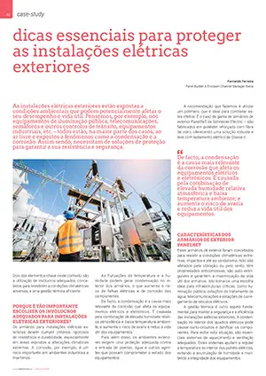 Artigo sobre dicas da Schneider Electric para proteger as instalações elétricas exteriores