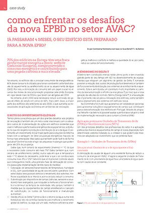 Artigo sobre como enfrentar os desafios da nova EPBD no setor AVAC