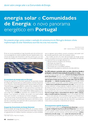 Artigo sobnre Energia solar e Comunidades de Energia