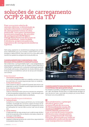 Artigo sobre soluções de carregamento OCPP Z-BOX da TEV