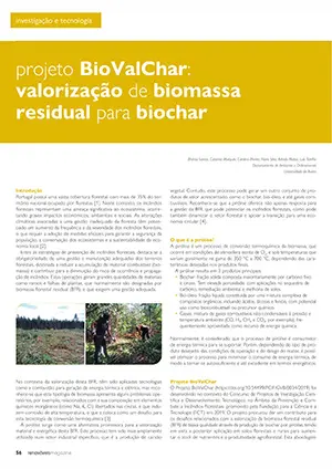 Artigo sobre Projeto BioValChar