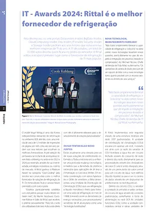 Reportagem sobre IT - Awards 2024: Rittal é o melhor fornecedor de refrigeração