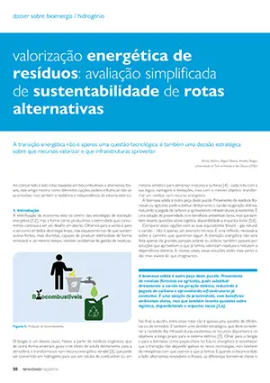 Artigo sobre Valorização energética de resíduos
