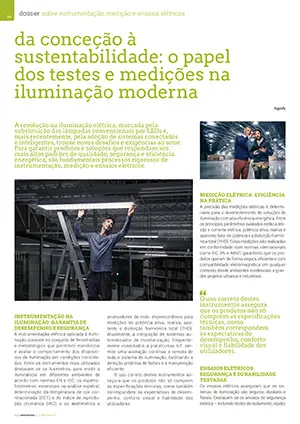 Artigo sobre o papel dos testes e medições na iluminação moderna