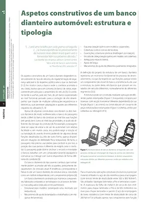 Artigo sobre aspetos construtivos de um banco dianteiro automóvel