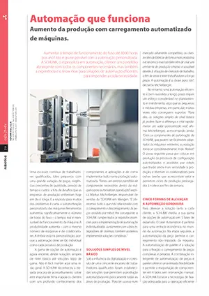 Artigo sobre automação que funciona com a SCHUNK